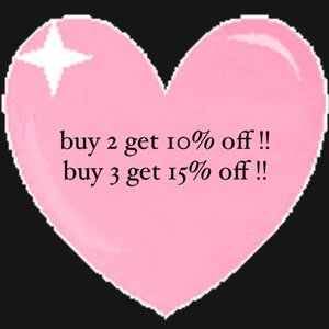 BUY 2 GET 10% OFF , BUY 3 GET 15% OFF